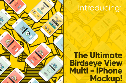 The Ultimate iPhone Top Down Mockup