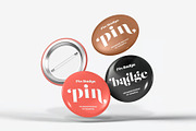 Pin Badge Mock-up, a Merchandise Mockup by zippypixelstudio (Thumbnail 14 of 16)