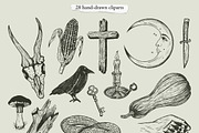Southern Gothic Graphic Set, a Seasonal Illustration by Valerie (Thumbnail 3 of 8)
