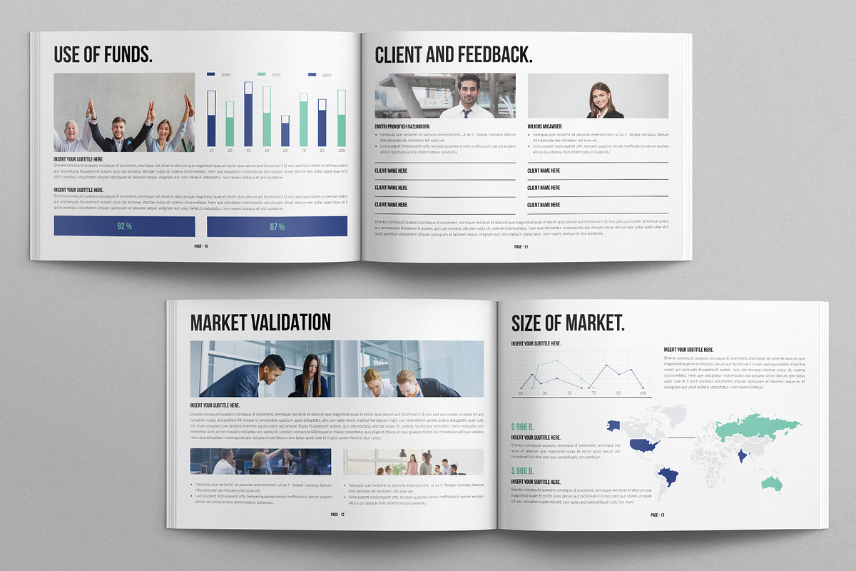 Business Brochure Template Landscape, a Brochure Template by E-Type (Photo 5 of 7)