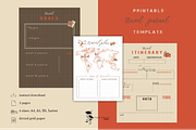 Travel Journal Weekly Planner Set, a Stationery Template by The Tran Studio (Thumbnail 2 of 5)