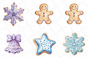 Christmas Pastel Cookie Clipart Bund, an Illustration by DreamPrint404 (Thumbnail 6 of 7)