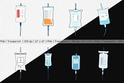 IV Drip Clipart, a Graphic by Artnoy (Thumbnail 2 of 5)