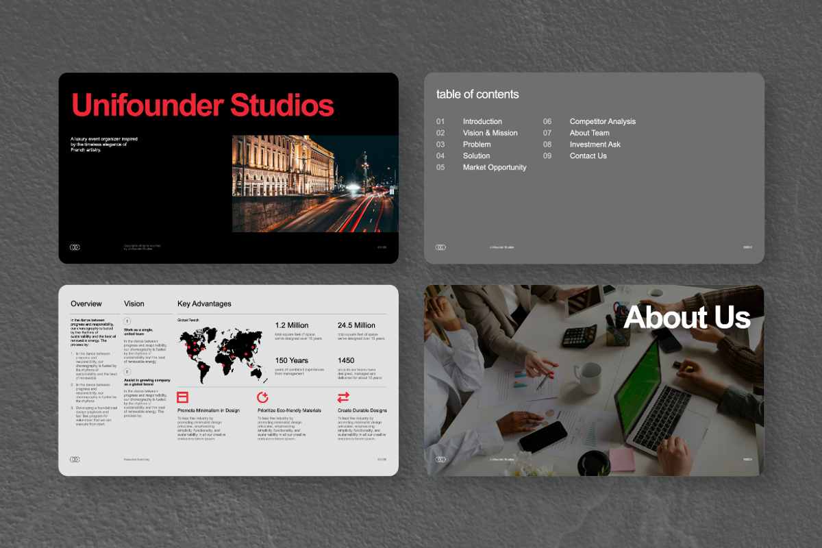 Unifounder Portfolio Keynote, a Presentation Template by Unich Design Bureau (Photo 3 of 7)