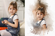 Tail-Wagging Watercolor Magic Action, an Action Add-On by MRI STUDIO (Thumbnail 7 of 9)