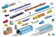 Bundle isometric city, a Work Illustration by AlexZeL (Thumbnail 4 of 15)