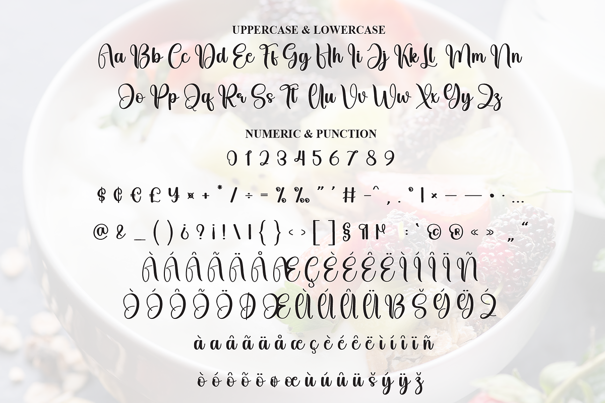 Yogurt | Script Font, a Handwritten Font by Scratchones (Photo 7 of 9)