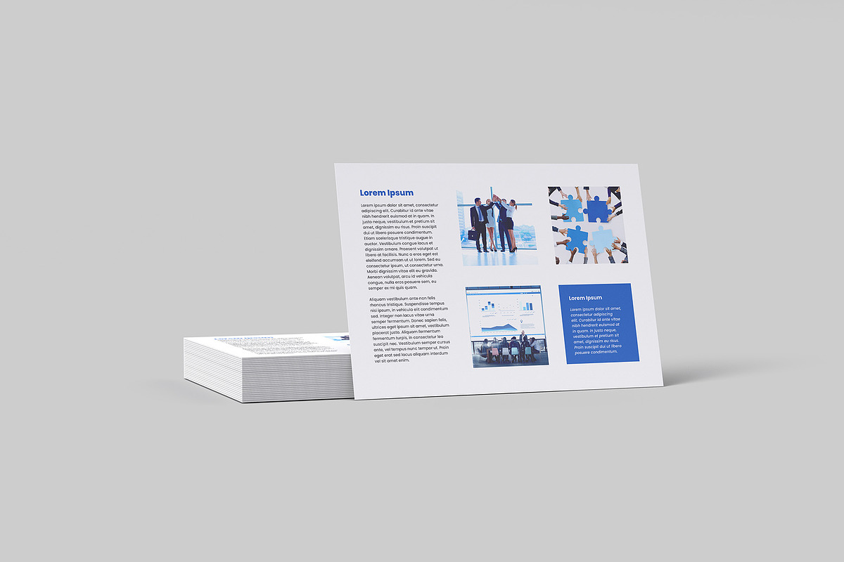 Landscape Flyer Mockup - 16 views, a Books & Magazine Mockup by Illusiongraphic (Photo 10 of 21)