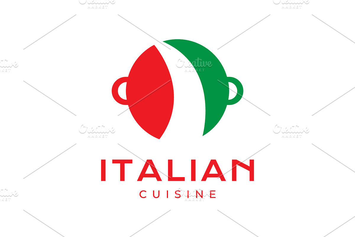 kitchen pan italian cuisine icon, a Branding & Logo Template by devastd