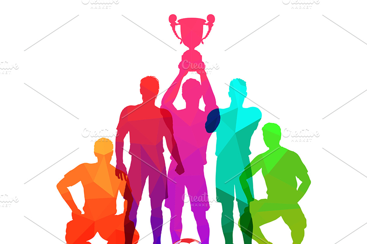 Soccer posters and silhouette player, a Decorative Illustration by TAlex (Photo 3 of 6)