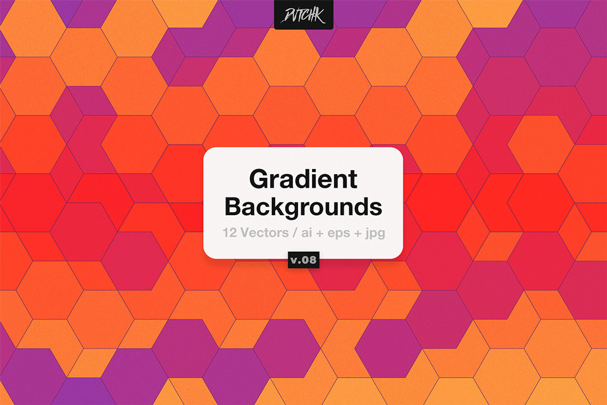 Gradient Hexagonal Backgrounds | V08, a Background Graphic by dvtchk (Photo 3 of 6)