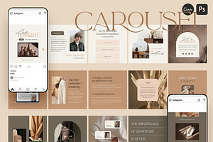 Influencer Carousel Instagram CANVA