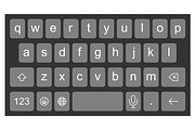Smartphone keyboard, a Graphic by Volyk (Thumbnail 2 of 3)