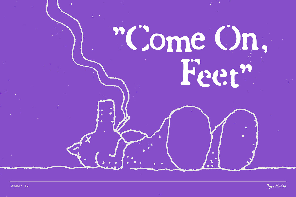 Stoner TM – Distressed Dynamic Font, a Serif Font by Type Mania (Photo 8 of 11)