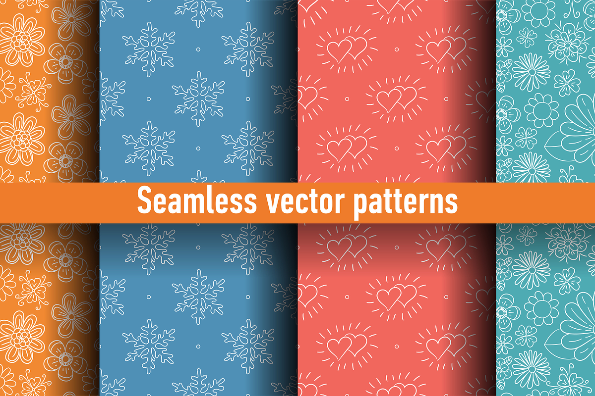 Seamless Colorful Pattern Bundle, a Pattern Graphic by ThePhoton (Photo 2 of 20)