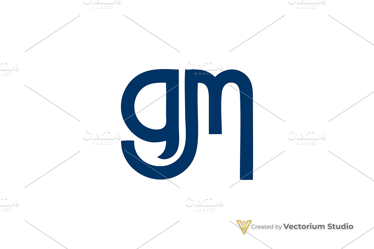 GM Modern Silhouette Logo, a Branding & Logo Template by Vectorium Studio (Photo 5 of 8)