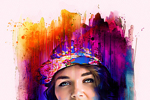 Colorful Watercolor Painting Effect