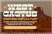 West Cactus - Western Display Font, a Slab Serif Font by Marvadesign (Thumbnail 6 of 8)