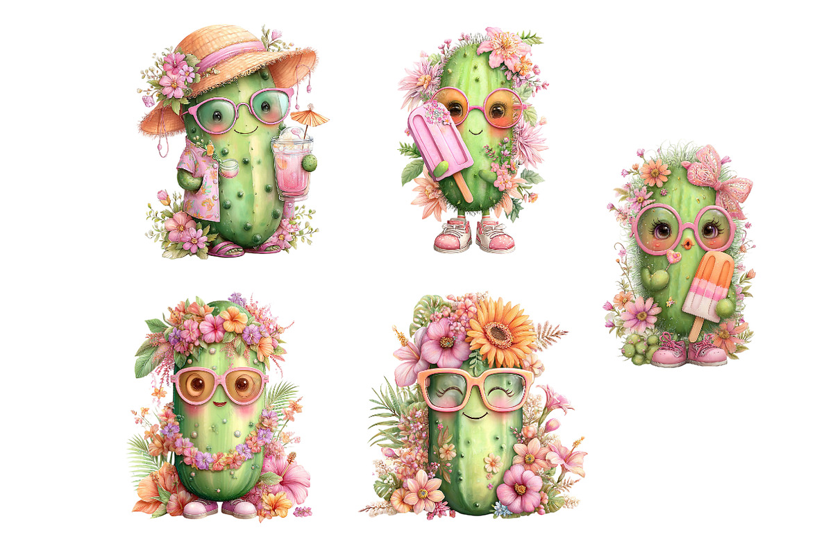 Summer Beach Pickles Clipart, an Illustration by Designworld (Photo 5 of 5)