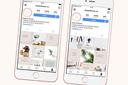 Hepburn Instagram Post Templates, a Social Media Template by Head of House (Thumbnail 2 of 12)