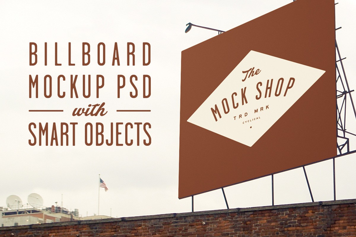 Billboard Mockup 01, an Advertising Mockup by The Mock Shop (Photo 1 of 4)
