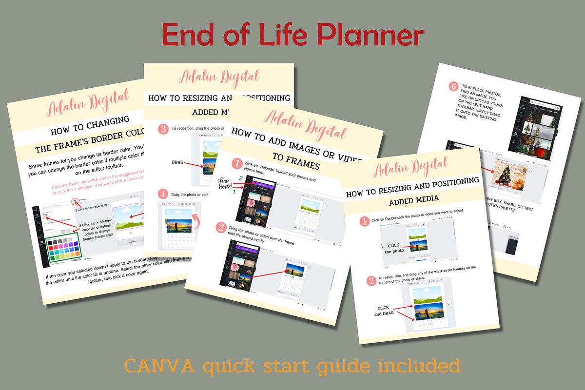 End Of Life Planner - Canva Template, an App Template by Adalin Shop (Photo 10 of 11)