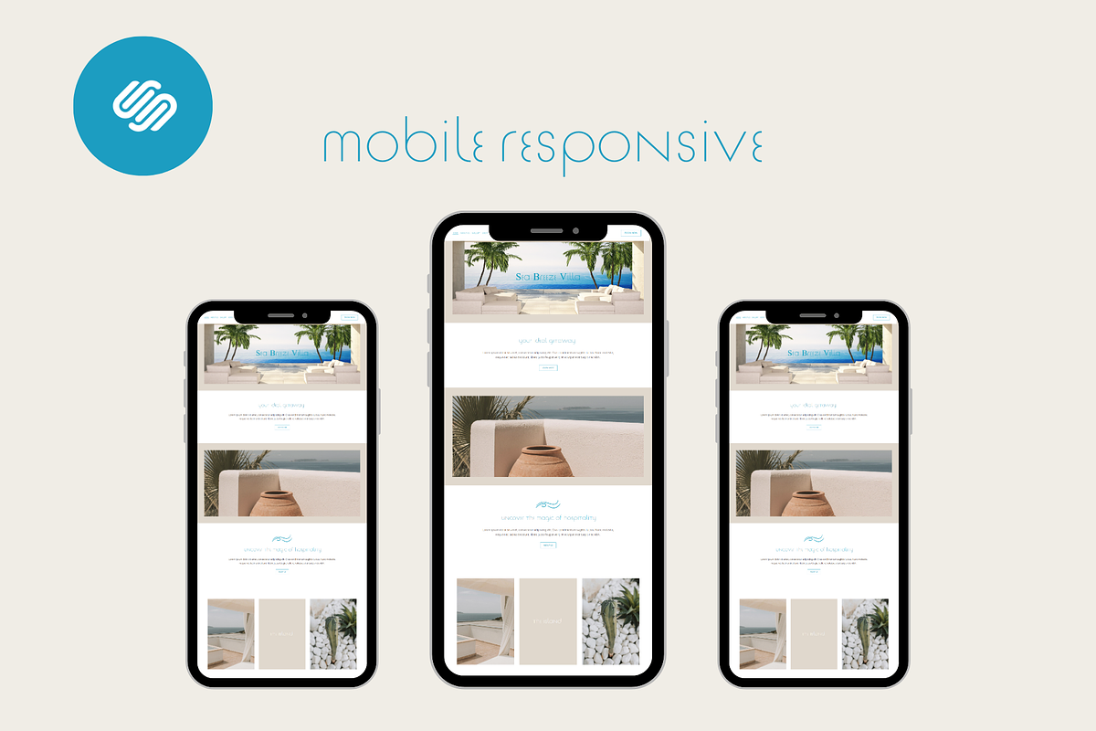Sea Breeze Squarespace Template, a Squarespace Template by Beliveart (Photo 3 of 5)
