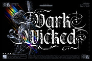 Kraken Gothic Typeface, a Blackletter Font by alit design (Thumbnail 4 of 20)