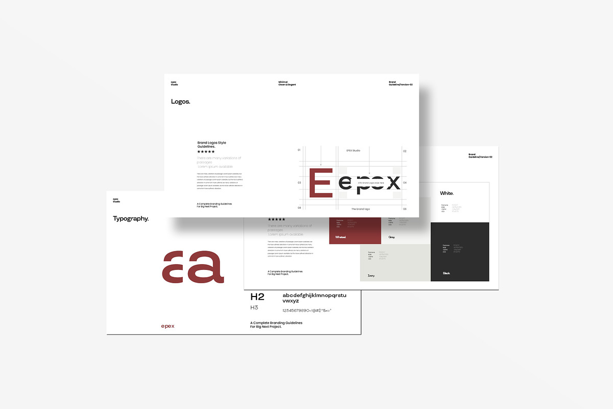 EPEX | Brand Guidelines Template, a Presentation Template by Slide-Agency (Photo 7 of 11)