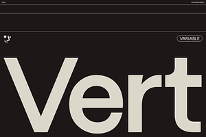 Vert Grotesk Display Variable