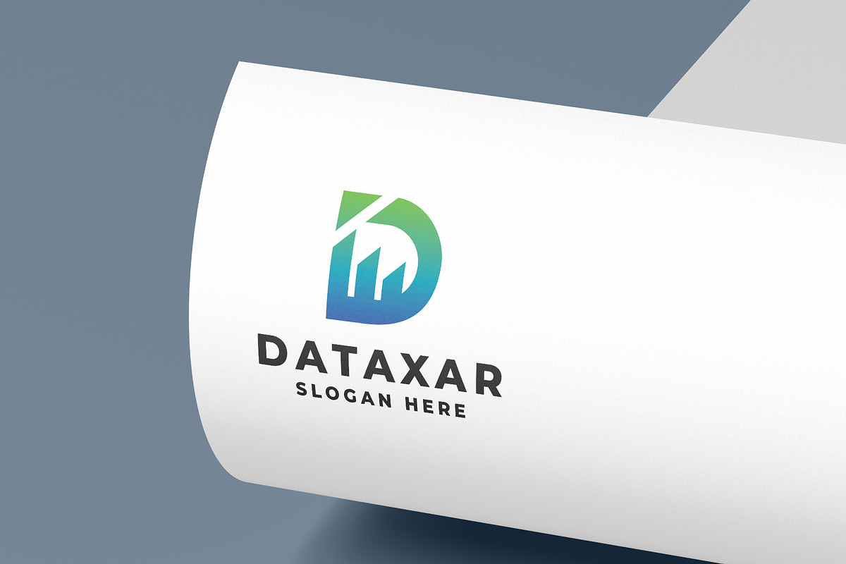 Letter D with Bar Chart and Graph, a Branding & Logo Template by Design_Planet (Photo 1 of 3)