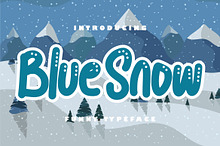 Blue snow | Funny Typeface