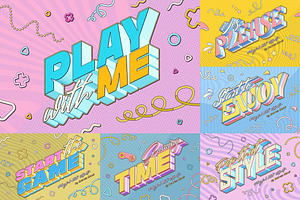 Playful Text Effects, a Layer Style Add-On by Andrew Skoch Design