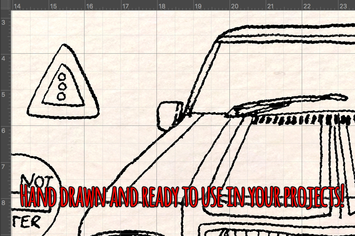 Cars and Road Transport Sketches, a Transportation Illustration by Violet LeBeaux (Photo 3 of 3)