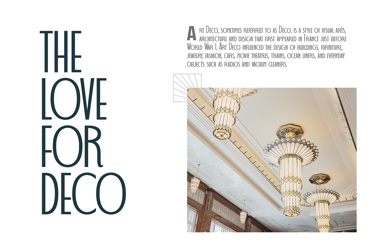 Decohead Art Deco Font, a Sans Serif Font by Headfonts (Photo 3 of 10)