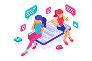 Online chat dating friendship, a Person Illustration by TAlex (Thumbnail 10 of 16)
