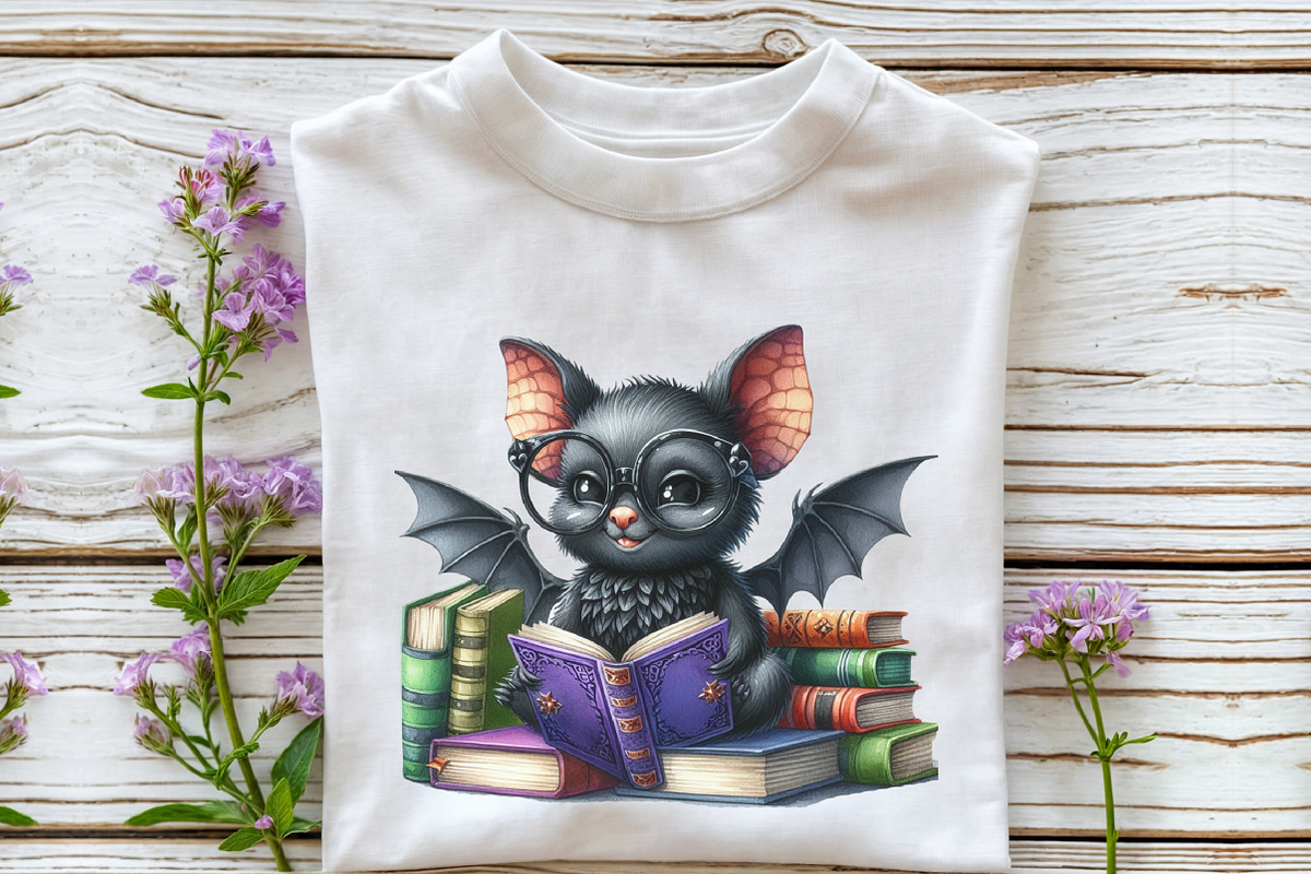 Watercolor Halloween Bats Clipart, a Seasonal Illustration by Rose Art (Photo 4 of 7)