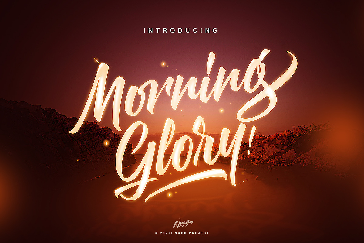 Morning Glory, a Script Font by NUGS (Photo 1 of 10)