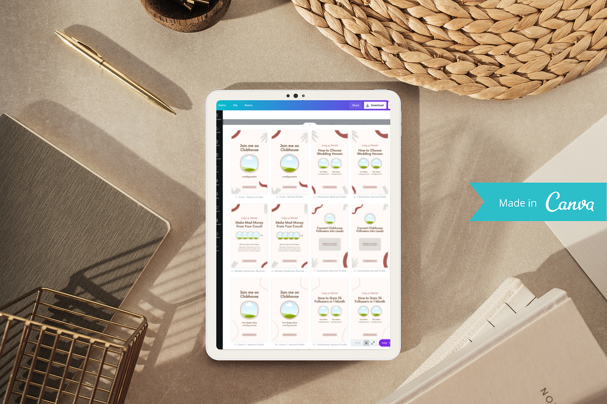 Clubhouse Templates for Instagram, a Social Media Template by Roger Coles (Photo 6 of 6)