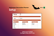Halloween Decoration Planner - Excel, an App Template by Ardent Workshop (Thumbnail 3 of 3)