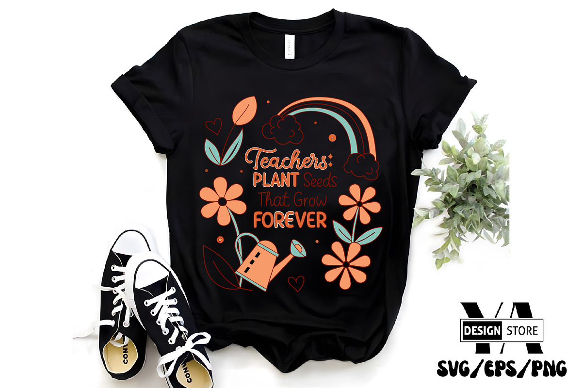 Teacher Boho Floral SVG PNG Bundle, an Illustration by Ya_ Design Store (Photo 12 of 17)