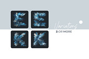 Frost Growths Letters Overlays, a Symbol Font by PhotoSpirit (Thumbnail 2 of 8)