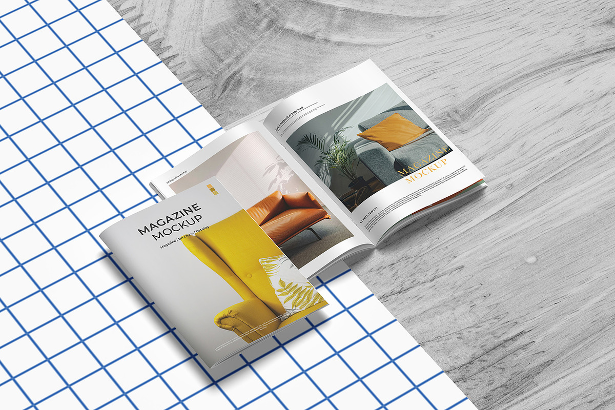 A4 Magazine Mockup, a Books & Magazine Mockup by Graphicbars (Photo 13 of 16)