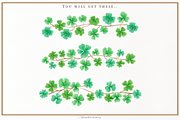 Watercolor Lucky Clover Clipart, a Decorative Illustration by Blumensdiary (Thumbnail 7 of 7)