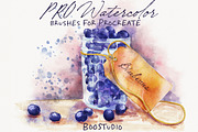 Pro Watercolor - Procreate Brushes, a Brush Add-On by BooStudio (Thumbnail 1 of 9)