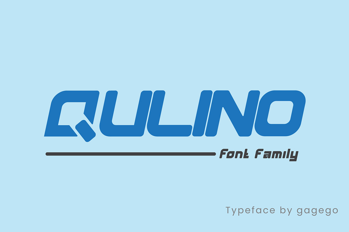 QULINO FONT SANS SERIF, a Sans Serif Font by gagego (Photo 1 of 4)