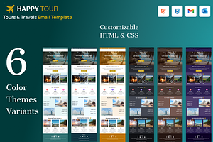 Happy Tour HTML Email Template