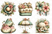 Whimsical Summer Boho Clipart, an Illustration by Black Bird Studio (Thumbnail 5 of 5)