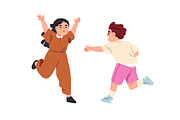 Cute, happy, active children set, a Person Illustration by Good Studio (Thumbnail 3 of 5)