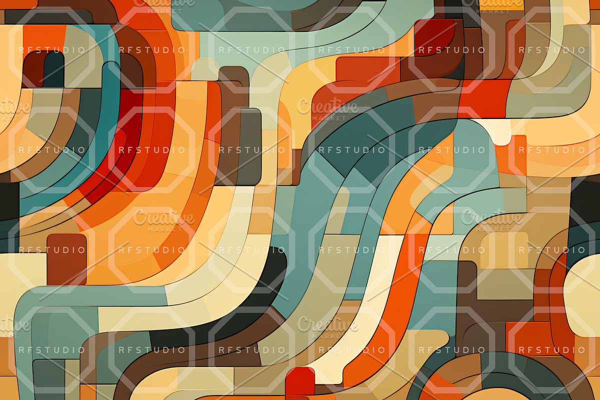 RETRODELIC ART. Seamless Patterns, a Pattern Graphic by RefinedFantasyStudio (Photo 4 of 9)